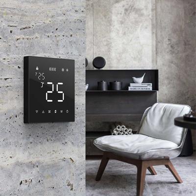 China Wholesale Automatic Setting Cooling/Heating/Nest Learning Certified Digital Display Heating LCD Touch Screen Thermostat Switch for sale