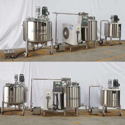 China Factory 100 200 500 1000 liter milk cooler tank price milk cooling tank for sale