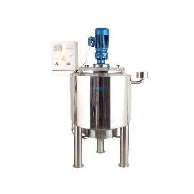 China Stainless Steel Viscous Liquid Pesticide Reservoir Heat Buffer Sugar Mixing Dissolving Mixing Tank With Agitator for sale