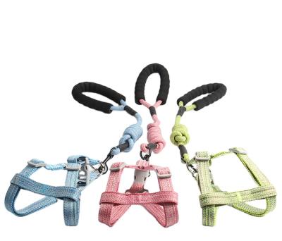 China Custom Logo Stocked Nailed Dog Harness Cute Strap Vest Adjustable Dog Harness Set for sale