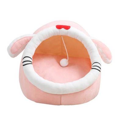 China Cheap Cama De Perro Round Donut Cuddler Bed Cat Cushion Pet Beds For Stocked Luxury Pet Dog S M L Fur Canvas Warm for sale