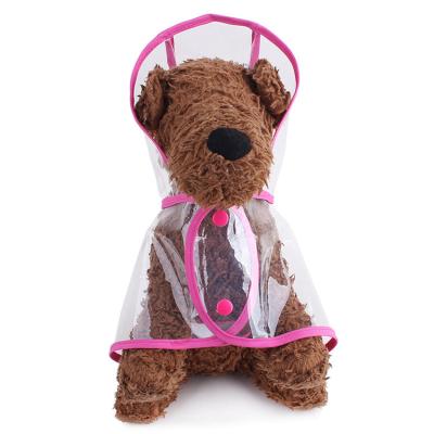 China Factory Stocked Custom Waterproof Dog Rain Coat Jacket Dog Clothes Hoodies Raincoat for sale