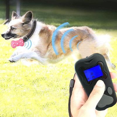 China Automatic Remote Anti Barking Collar Dog Training Beeper Shock Pet Vibration Stocked Anti Bark Collar for sale