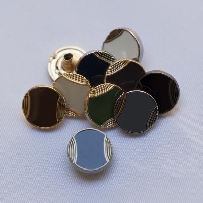 China Nickel Free Cash Products Oil Filled Pad Custom Made Gold Garment Metal Snap Button For Wholesale for sale