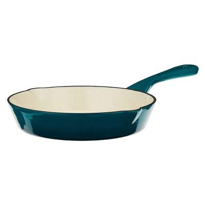 China General use for gas and induction cooker customized cast iron enameled cookware sets cast iron skillet and skillet enamel fry pan for sale