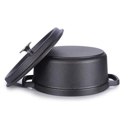 China Sustainable Stron Thai cookware maker cast iron round casserole soup pot for kitchen cooking hot pot delicious food for sale