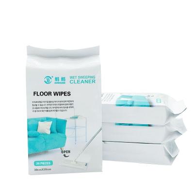 China Convenience Disposable Home Floor Mop Wet Wipes Cleaning Cloth Non Woven Floor Wet Wipes for sale