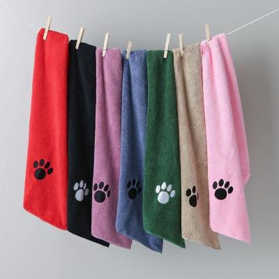 China Sustainable Custom Factory Super Absorbent Bath Towel Dog Cat Pet Bath Towel for sale