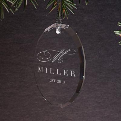 China Top Quality Decoration Christmas Tree Crystal Glass Ornament Custom For Home Decoration for sale