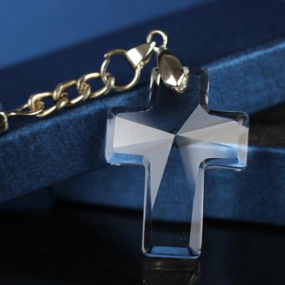 China Crystal Cross Keychain Return of Crystal Small Exquisite Crystal Baptism gift for sale