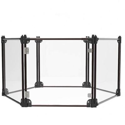 China Black 6/8/10/12 Panels Customized Size Indoor Exercise Kennel for Puppy Small Dogs for sale