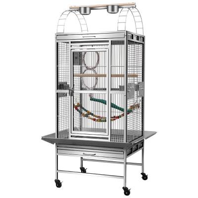 China Sustainable Interactive Propagation Flying Cage for Birds Large Iron Wire Parrot Villa for sale