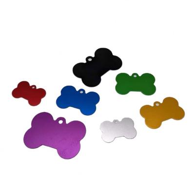 China NO Custom Your Logo Bone Multi Color Aluminum DOG Name Tag Dog Tags Stainless Steel for sale