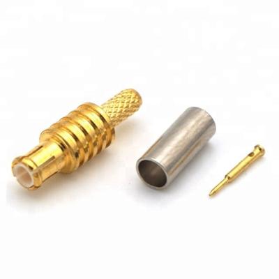 China MCX type rf coaxial crimp female rf plug for RG316 RG174 cable rf mcx connector connector for sale