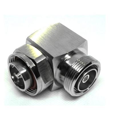 China RF Coaxial RF Din Male 7/16 To 7/16 Female Right Angle Connector Adapter 7/16 Right Angle Adapter for sale