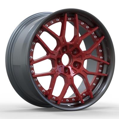 China Automobile Modification Colored Paint Forged Deep Concave Alloy Wheels 20 21 22 23 Inch 5x112 for sale