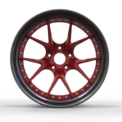 China Customized high-end automobile modification EZW two-piece forged alloy rims aluminum wheels for luxury passenger cars for sale