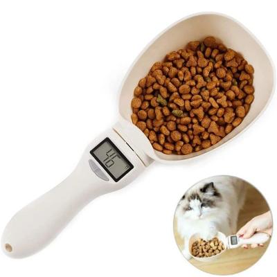 China Pet Food Viable Scale Electronic Measuring Tool The New Dog Cat Feeding Bowl Measuring Spoon Kitchen Scale Digital Display 250ml for sale