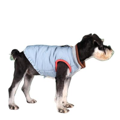 China New Style Viable Pull Quilted Dog Coat Jacket Hit Collar Double Color Cat Coat Small Dog Pet Clothes Chaqueta Para mascotas for sale