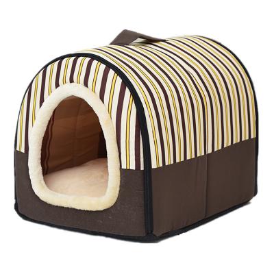 China Warm Breathable Bed Winter Dog Kennel For Pet Puppy Nest Cat Sleeping Bag Cama Para Cachorro Chambre For Cats Kennel Bed for sale