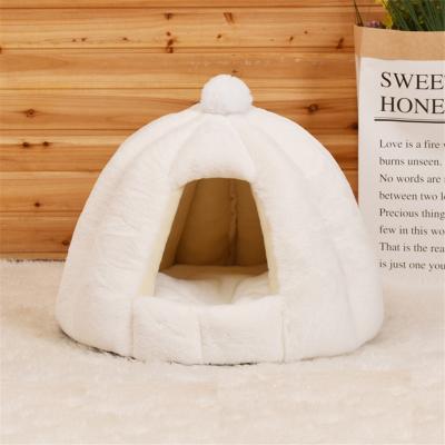 China Funny Cat Dog House Pet Tyteps Fruit Pumpkin Cute House Bed Mat Warm Soft Removeable Kennel Nest Breathable Pet Basket For Cat Dog House for sale