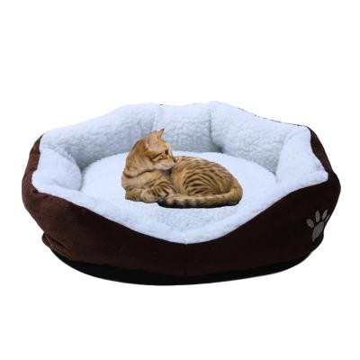 China Mats Cats Dogs Sleeping Nest Cushion Dog Bed Winter Plush Pet Breathable Soft Kennel Bed Super Warm Washable Soft Pet Supplies for sale