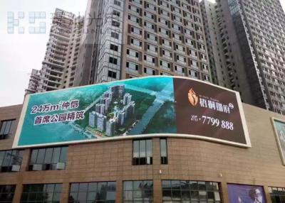 China High Brightness Curved Led Displays P10 For Advertising 1R1G1B for sale