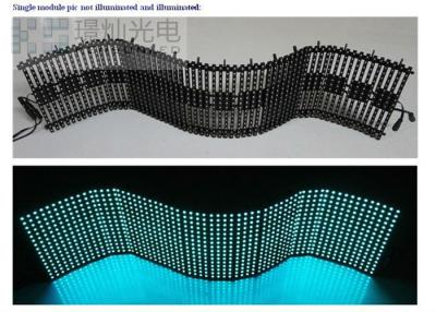 China SMD 3 IN 1 LED Curtain Display , Static scanning Flexible LED Screen 3000CD / ㎡ Brightness for sale