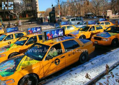 China Clear Lightweight Taxi Top Car Led Sign Display For Dynamic Advertising for sale