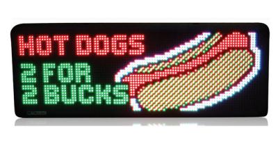 China Outdoor led moving message display 10mm Pixel pitch 1R1G1B Configurations for sale