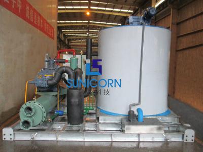 China 30T Daily Output Snowflake Ice Machine , 113.1Kw Flake Ice Making Machine for sale