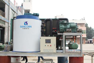 China High Performance Salt Water Flake Ice Machine 12T Daily Output 2400*1900*2130mm for sale