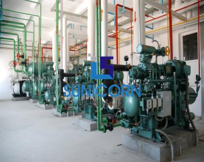 China Cold Storage Ammonia / Co2 Refrigeration System Design 380V 3N 50Hz For Seafood for sale