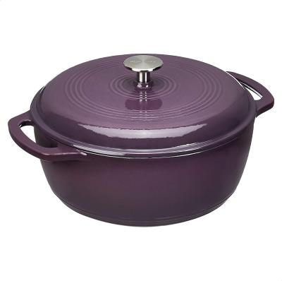 China Non Sustainable Enamel Cast Iron Dutch Oven , Loaf Pan With Cover for sale