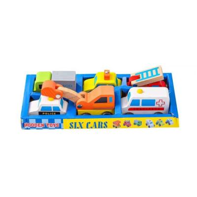 China Eco-friendly Material 2022 hot sale wooden toy portable mini 6 bottom box trolley set box for sale