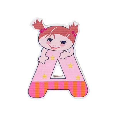 China Preschool Eductional Toys Hot selling series puzzle early education cartoon girl wooden 26 letters cognitive early education learning toys for sale