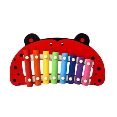 China Popular Wooden variety of styles cute cartoon animal musical instrument hand bang xylophone music toy colorful xylophone for sale