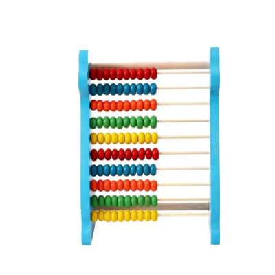 China Eductional Kid Toys Latest Wooden Kids Bead Rack Educational Toys Multi-colored animal beads kids play toys for sale