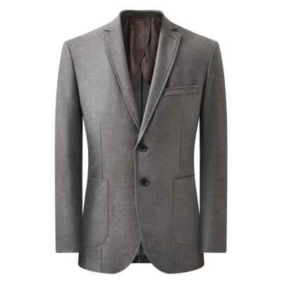 China Breathable Gray 50% Wool 50% Cotton Led Suit Fabric Mens Casual Suits For Men for sale