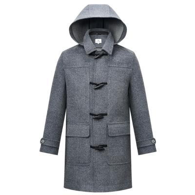 China Gray Men Comfortable Warm 2020 Breathable Wool Half Men's Winter Long Coats for sale