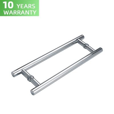 China shape stainless steel main door pull single side handle satin T bar single door handle for sale