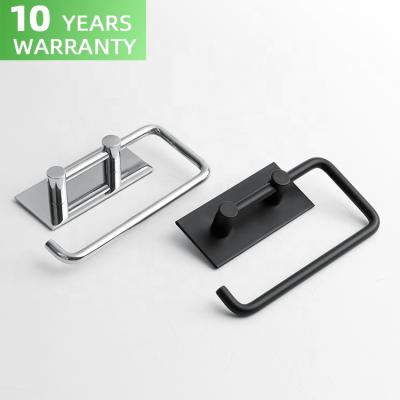 China CoolSize 304 Stainless Steel Adhesive Bathroom Toilet Paper Holder with Mobile Phone Shelf for sale