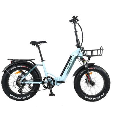 China Standard rundo 20inch fat tire folding electric bikes with 15194 certificates electric ladies bike for sale