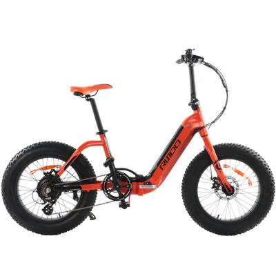 China Electric bike rundo 20inch fat tire folding bike woman standard electric fat tire with fat tires for sale