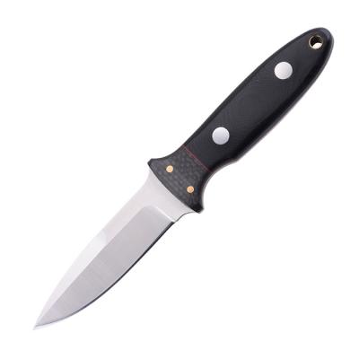 China Bd1N Blade Carbon Fiber Non-variable G10 Handle China Factory OEM Survival Duty Outdoor Hunting Tactical Camping Cutting Fixed Blade Knife for sale