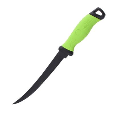 China Easy Carry Sharp Fish Cutting Knife Handle Fishing Net Color Customized Knife With PP Sheath Multitool Knifehunting Fixed Blade Knives for sale