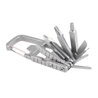 China 12 in 1 Custom Design Sliver Mountain Rack Bike Repair Tools Portable 12 in 1 Combination OEM Kit Bike Repair Tools for sale