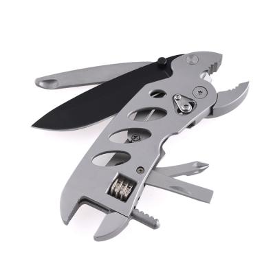 China Portable Auto Repair Multifunctional Wrench Tools Stainless Steel Multifunctional Wrench With Pliers Screwdriver And Multi Knife Open End Wrench for sale