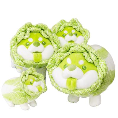 China Factory Wholesale Cute Vegetable 25cm Dog Elves Plush Vegetable Toys For Girlfriends Valentine's Day Gifts Dog Vegetable Pillow for sale