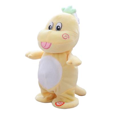 China Small Dinosaur Plush Toy Eco-friendly Material Electric Child Doll Singing Talking Funny Animals Toys for sale